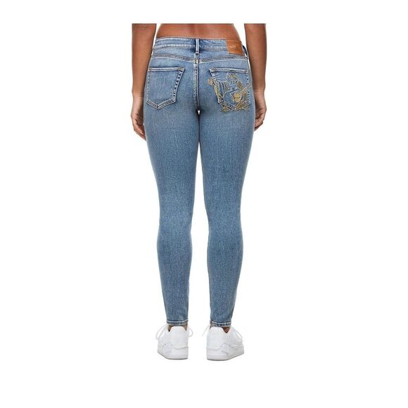 True Religion Jeans Size 26 Blue Jennie Curvy Mid Rise Skinny - Picture 1 of 12